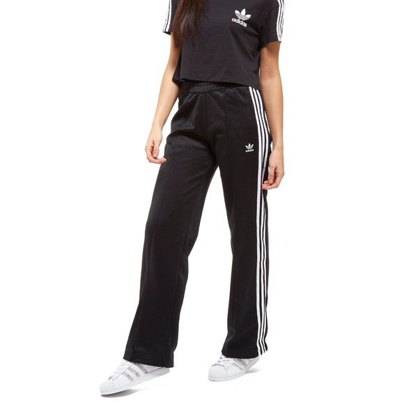 adidas originals wide leg track pants